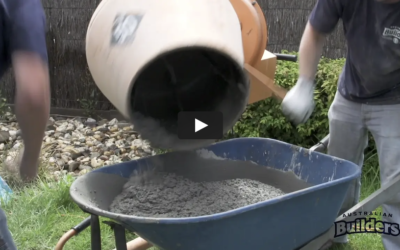 Mixing Concrete in a Mixer